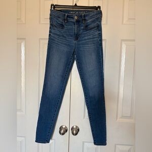 American Eagle Outfitters Dark Blue Skinny Jeans